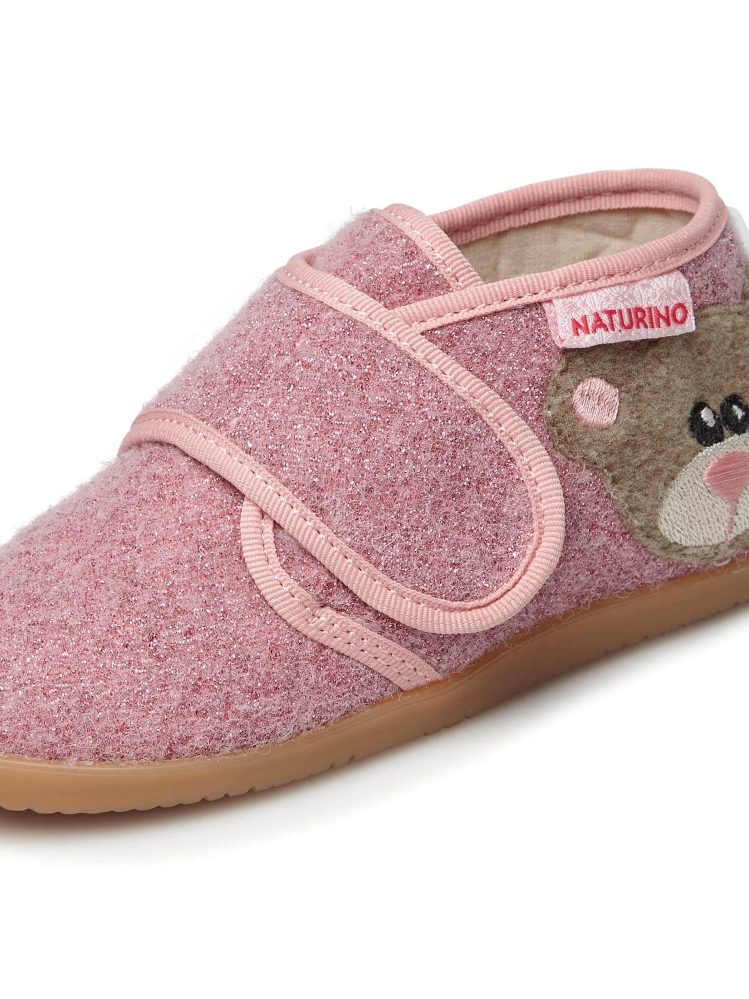 NATURINO Huisschoenen 'CARILLON' in Roze: voorkant
