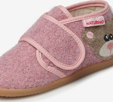 NATURINO Hausschuh 'CARILLON' in Pink: Vorderseite