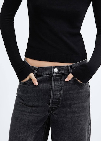 MANGO Loosefit Jeans 'Massy' in Zwart