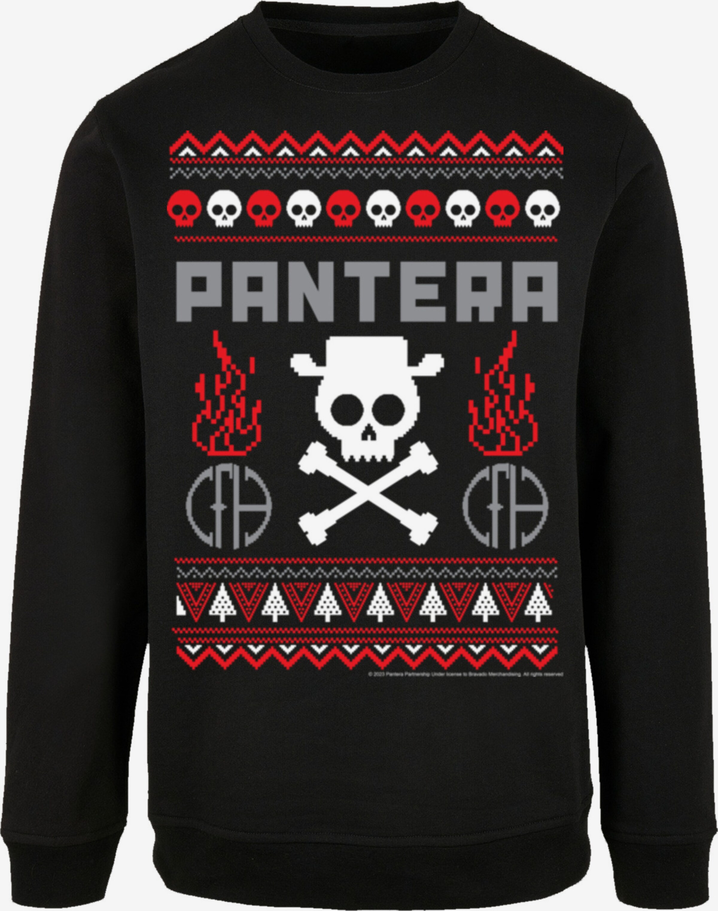 Sweat-shirt 'Pantera Weihnachten Christmas' F4NT4STIC en Noir | ABOUT YOU
