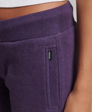 Effilé Pantalon Superdry en violet