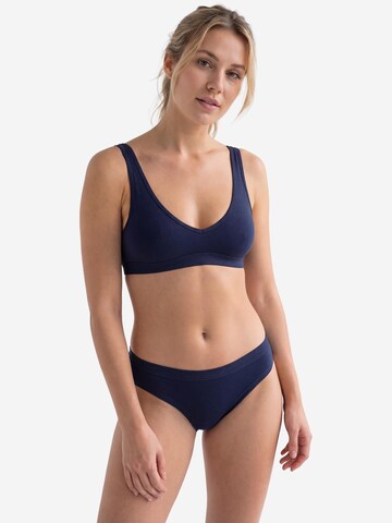 CON-TA Panty 'Feinripp' in Blue: front