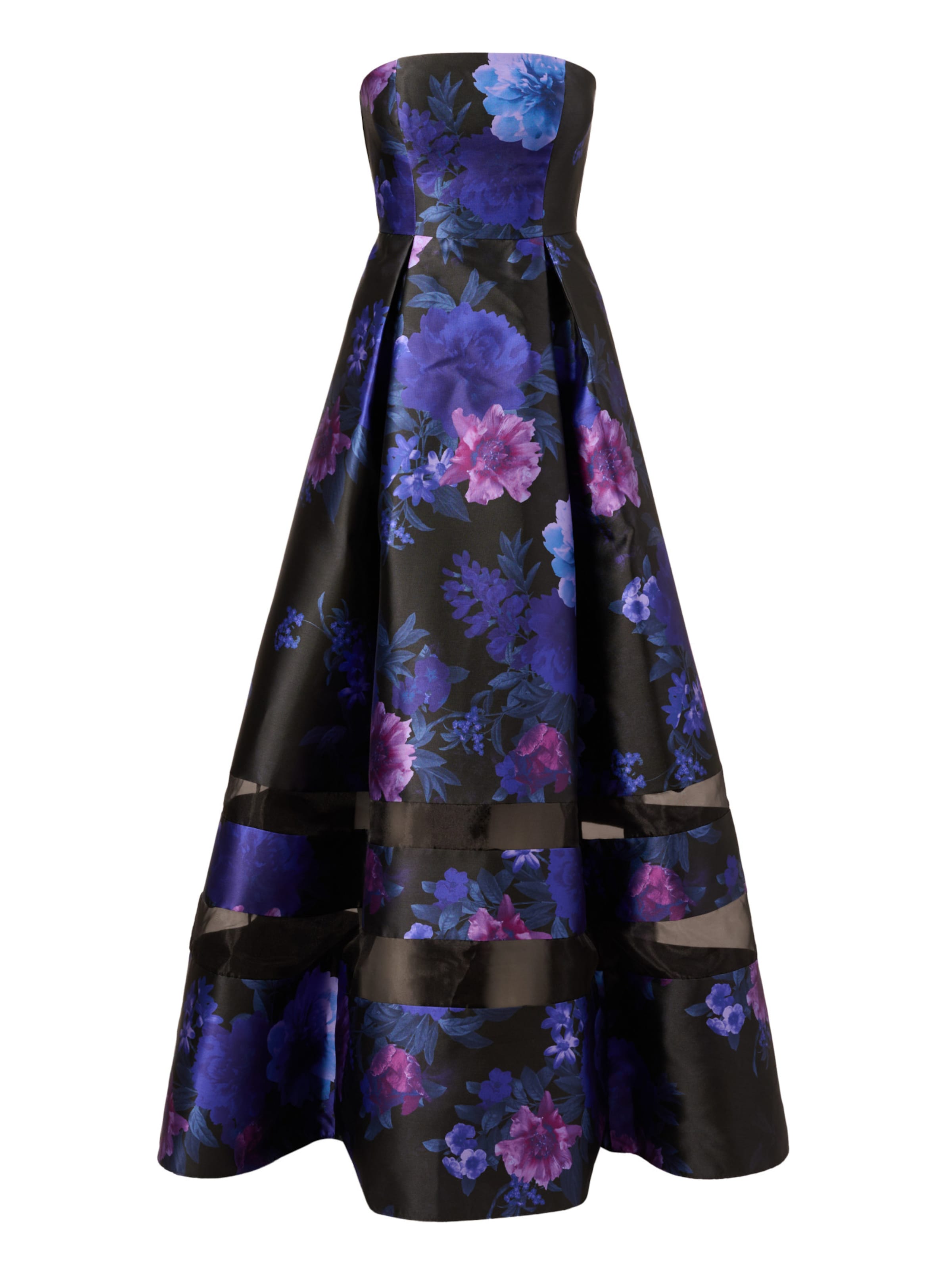 Adrianna Papell Evening dress 'Strapless Organza Gown' in Black: front