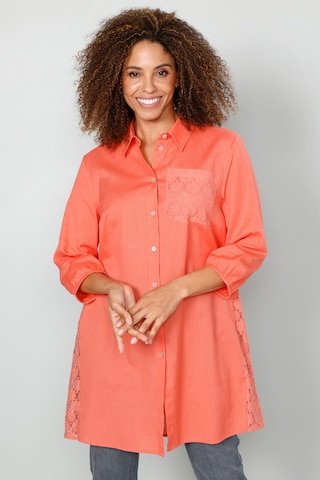 MIAMODA Blouse in Orange: front