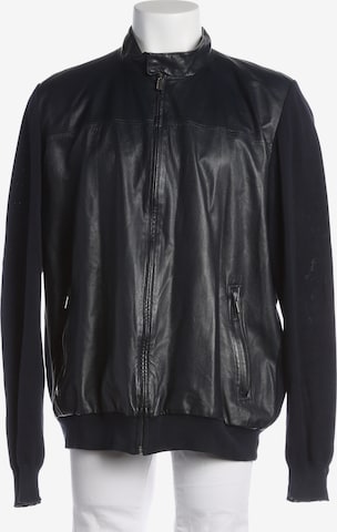 Paul & Shark Lederjacke / Ledermantel XL in Blau: Vorderseite