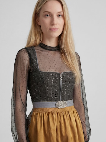 SPIETH & WENSKY Dirndl 'Kleopatra' in Midilänge in Schwarz