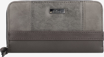 TOM TAILOR Wallet 'Juna' in Grey: front