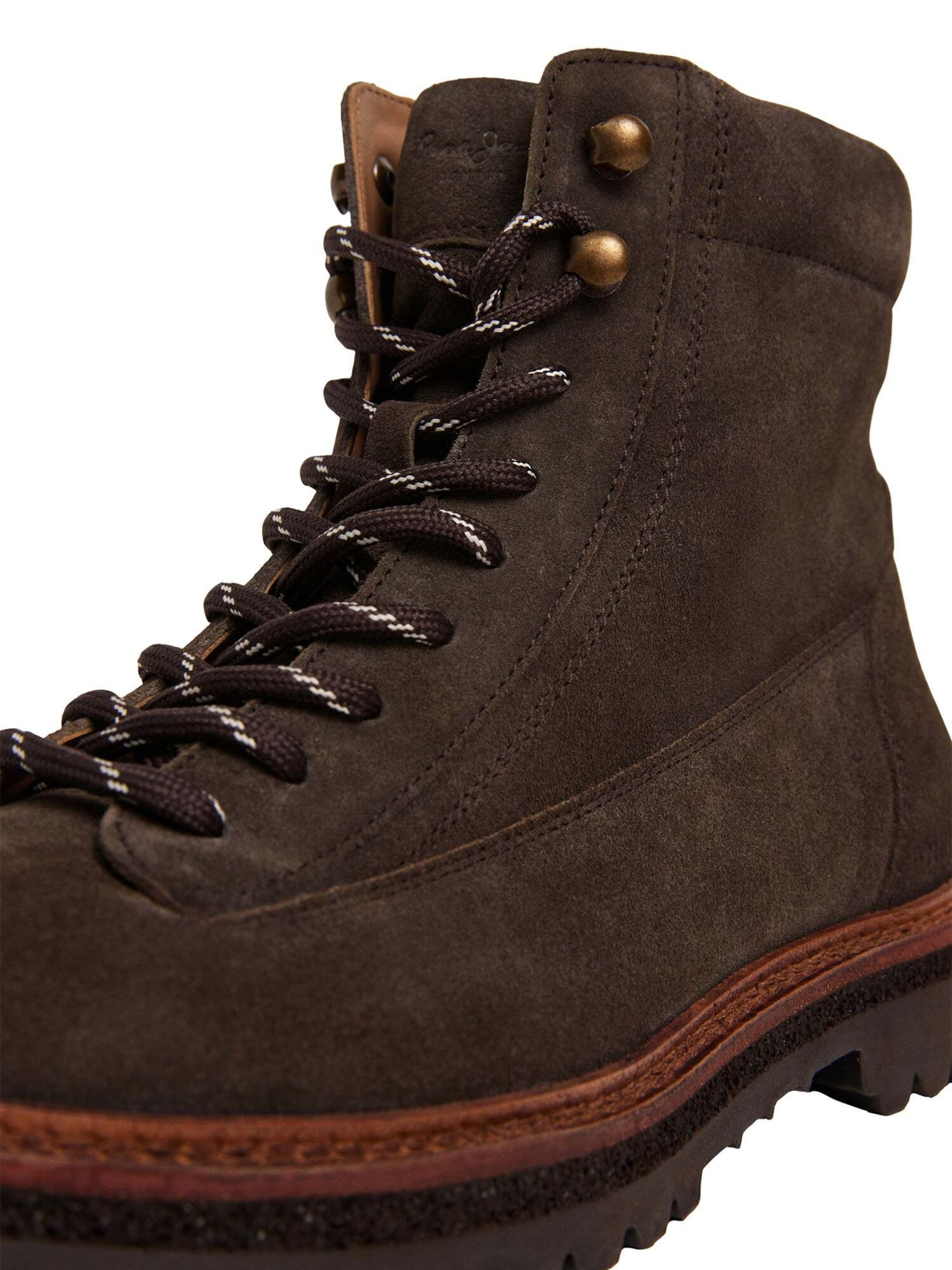 Pepe Jeans - Botas con cordones 'Brake Barrier' en marrón