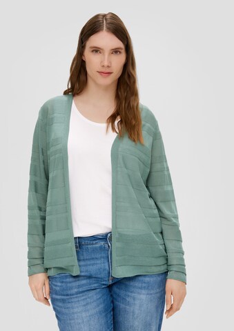 s.Oliver Red Label Plus Gebreid vest in Blauw: voorkant