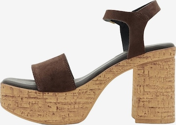 Desa Sandal 'Plateau-Sandalen' in Brown: front