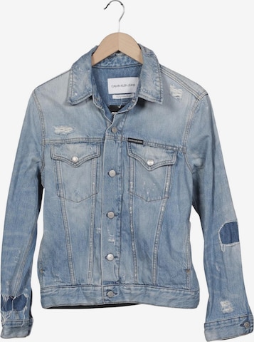 Calvin Klein Jeans Jacke L in Blau: Vorderseite