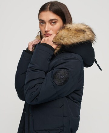 Superdry Winterjas 'Everest' in Blauw