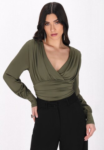 faina - Body em verde: frente