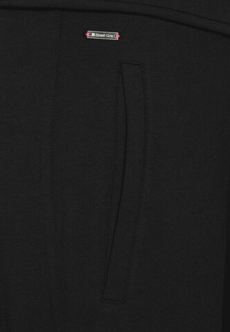 STREET ONE Wide Leg Hose in Schwarz