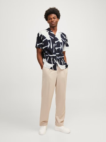 JACK & JONES Comfort fit Overhemd 'Palma Resort' in Wit