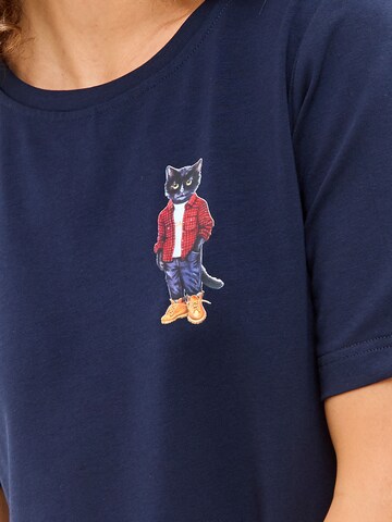 CAT by Maniita Lacitta Jurk in Blauw