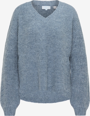 Pullover extra large di usha BLUE LABEL in blu: frontale