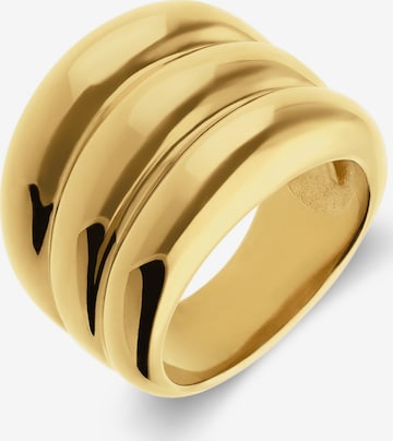 Lucardi Ring in Gold: front
