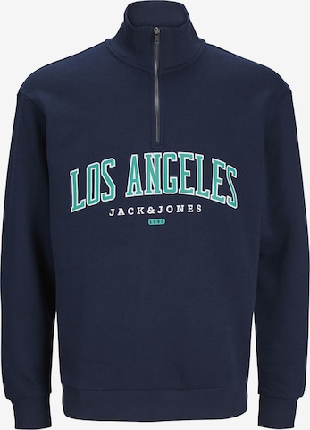 Sweat-shirt JACK & JONES en bleu : devant