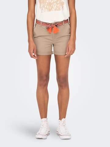 ONLY Regular Shorts 'Georgia' in Beige: predná strana