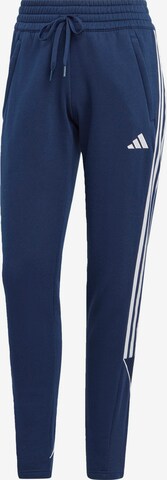 ADIDAS PERFORMANCE Slimfit Sportbroek 'Tiro 23 League' in Blauw: voorkant