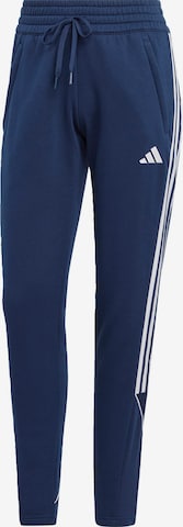 ADIDAS PERFORMANCE Slim fit Workout Pants 'Tiro 23 League' in Blue: front