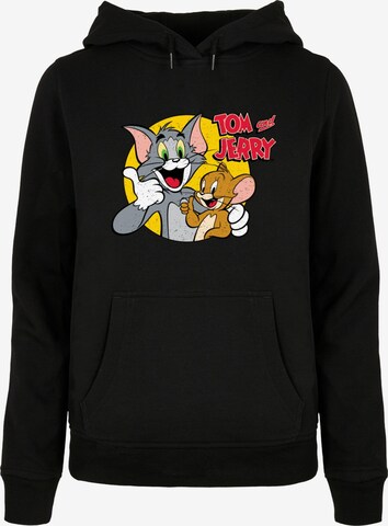 ABSOLUTE CULT Sweatshirt 'Tom And Jerry - Thumbs Up' in Black: front