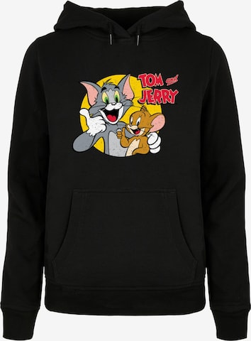 Sweat-shirt 'Tom And Jerry - Thumbs Up' ABSOLUTE CULT en noir : devant