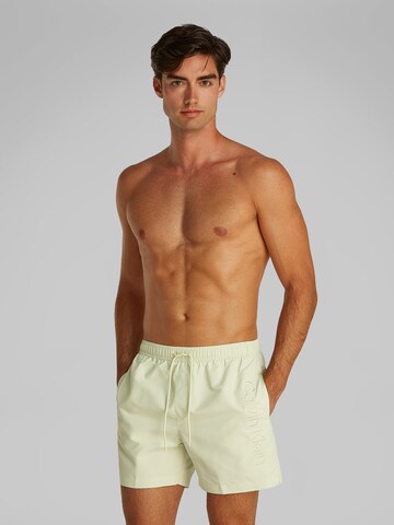 Calvin Klein Swimwear Swimming shorts in Green: front