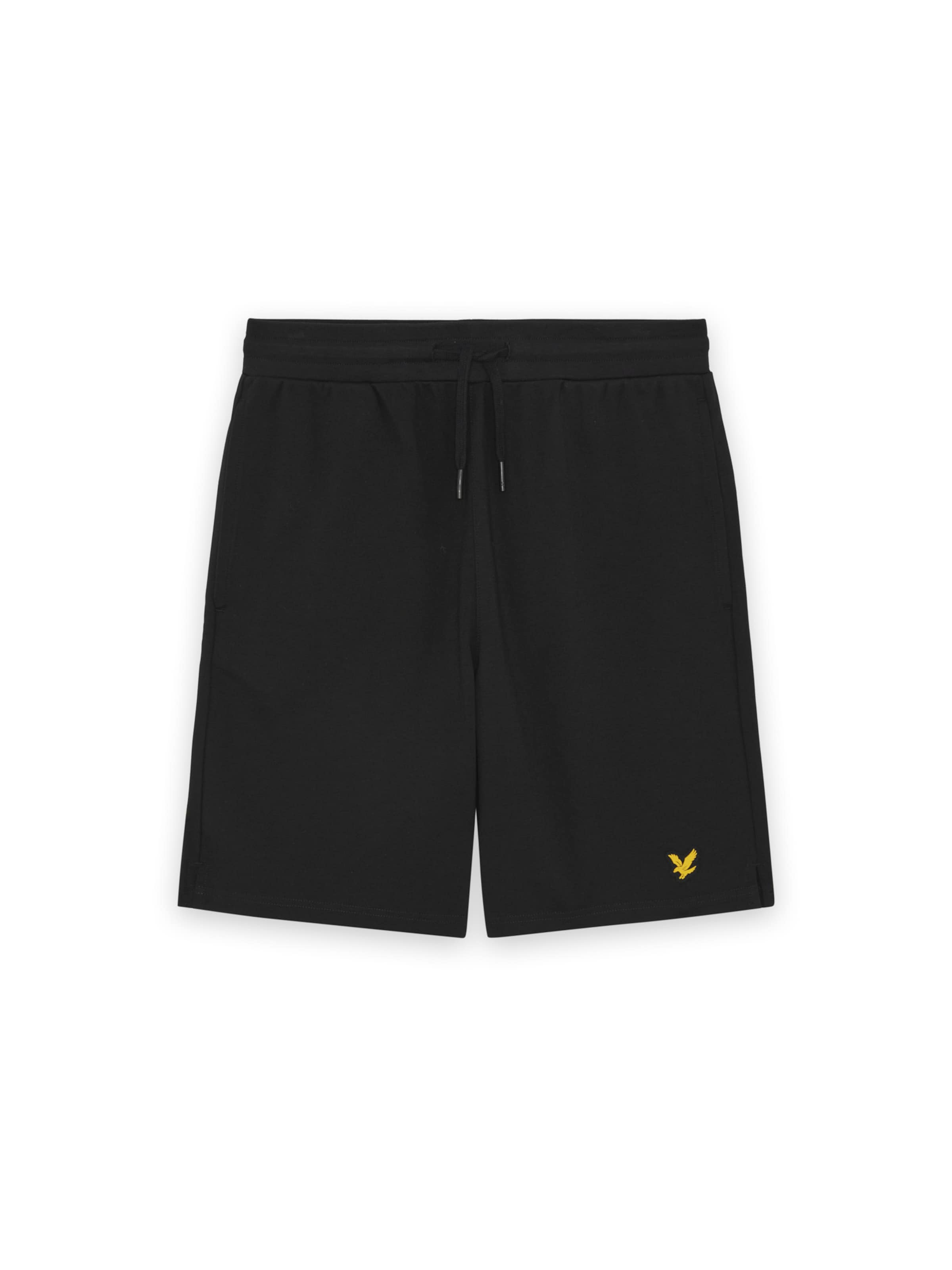 Lyle & Scott Regular Trousers in Black: front