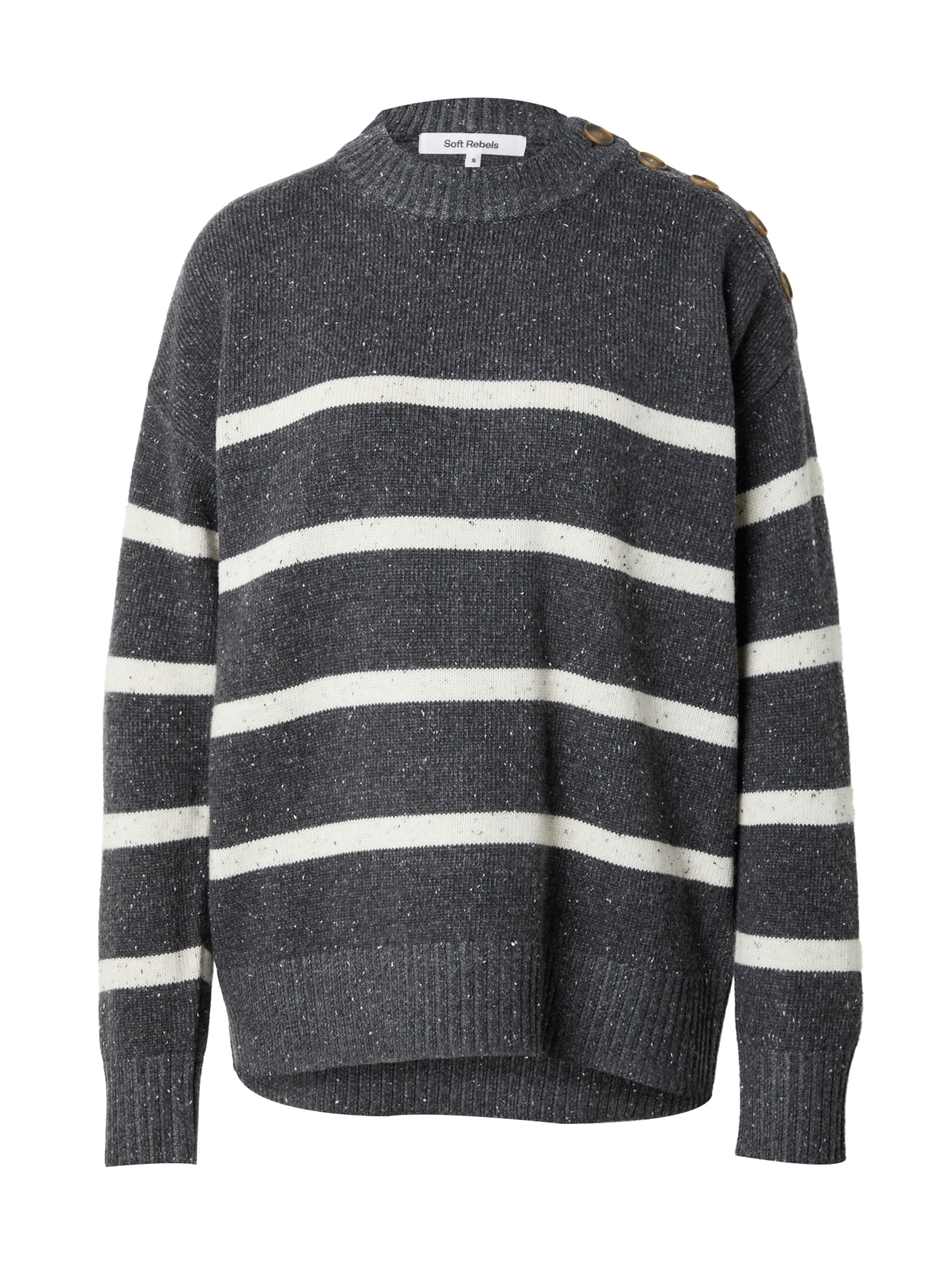 Soft Rebels Pullover 'SREMerald' in Grau: Vorderseite