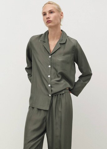 MANGO Pajama Pants 'Habo' in Green