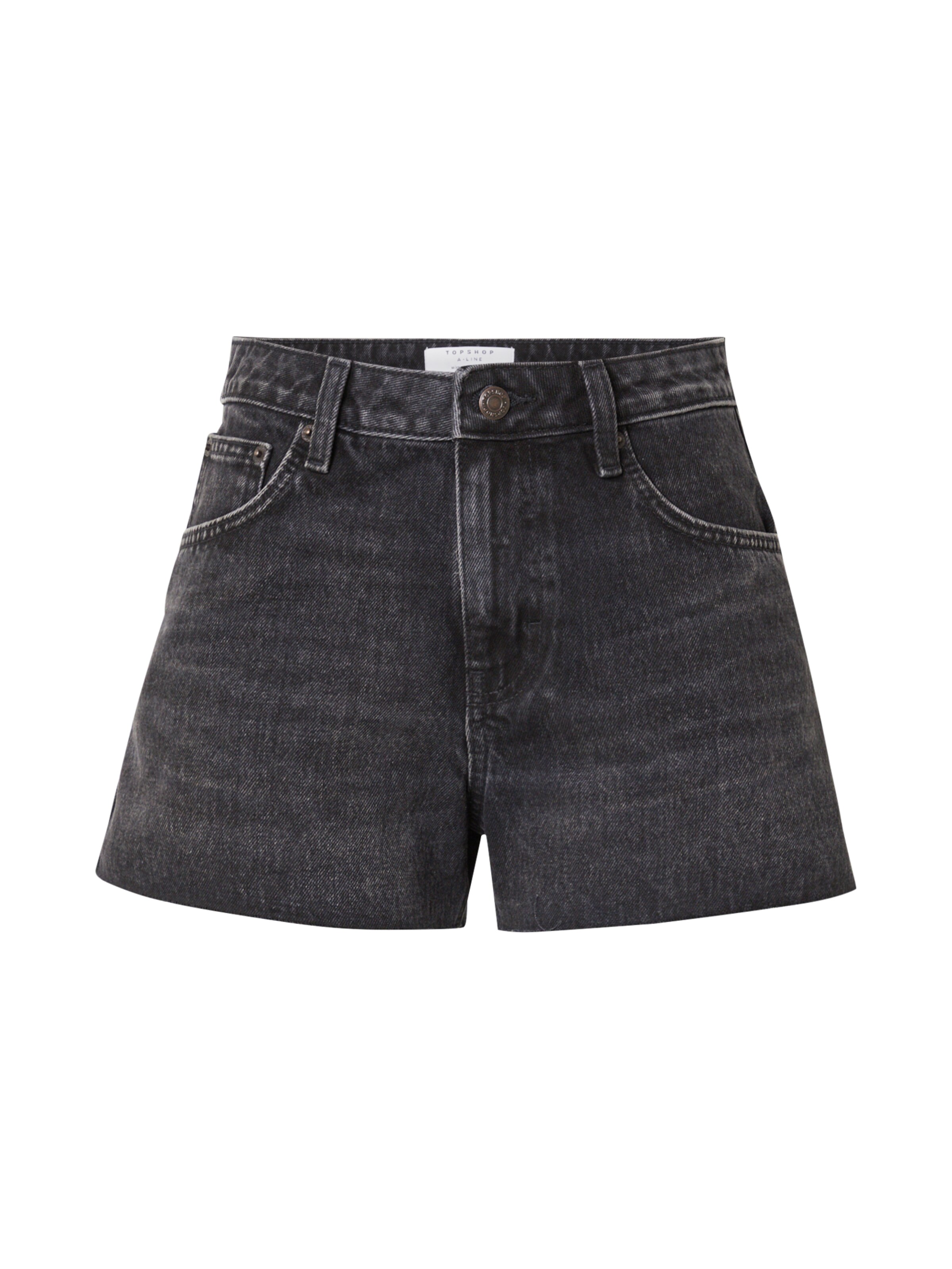 Regular Jean TOPSHOP en noir : devant