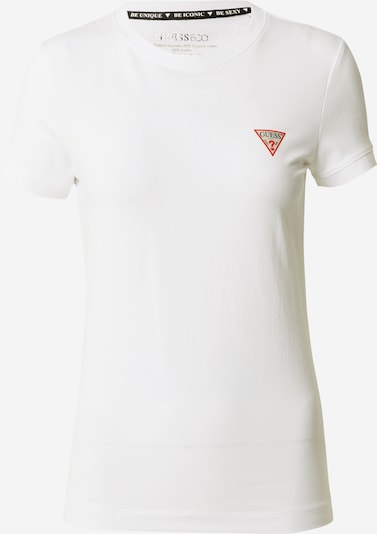 GUESS Shirt in Light grey / Fire red / White, Item view