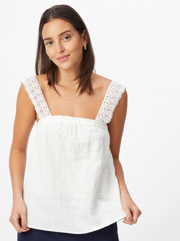 ROXY Top 'THE LOVE PARTY' – bílá: přední strana