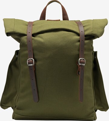 DreiMaster Vintage Rucksack in Grün: predná strana