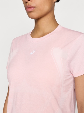 ASICS Λειτουργικό μπλουζάκι 'ROAD' σε ροζ