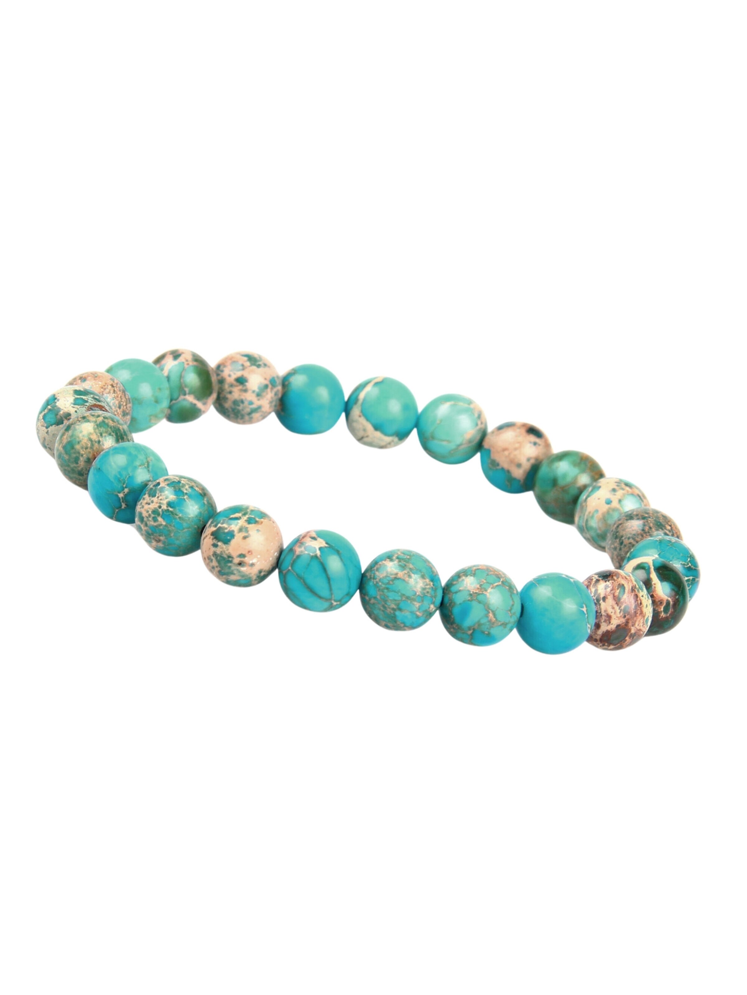 GOOD.designs Perlenarmband in Grün: Vorderseite