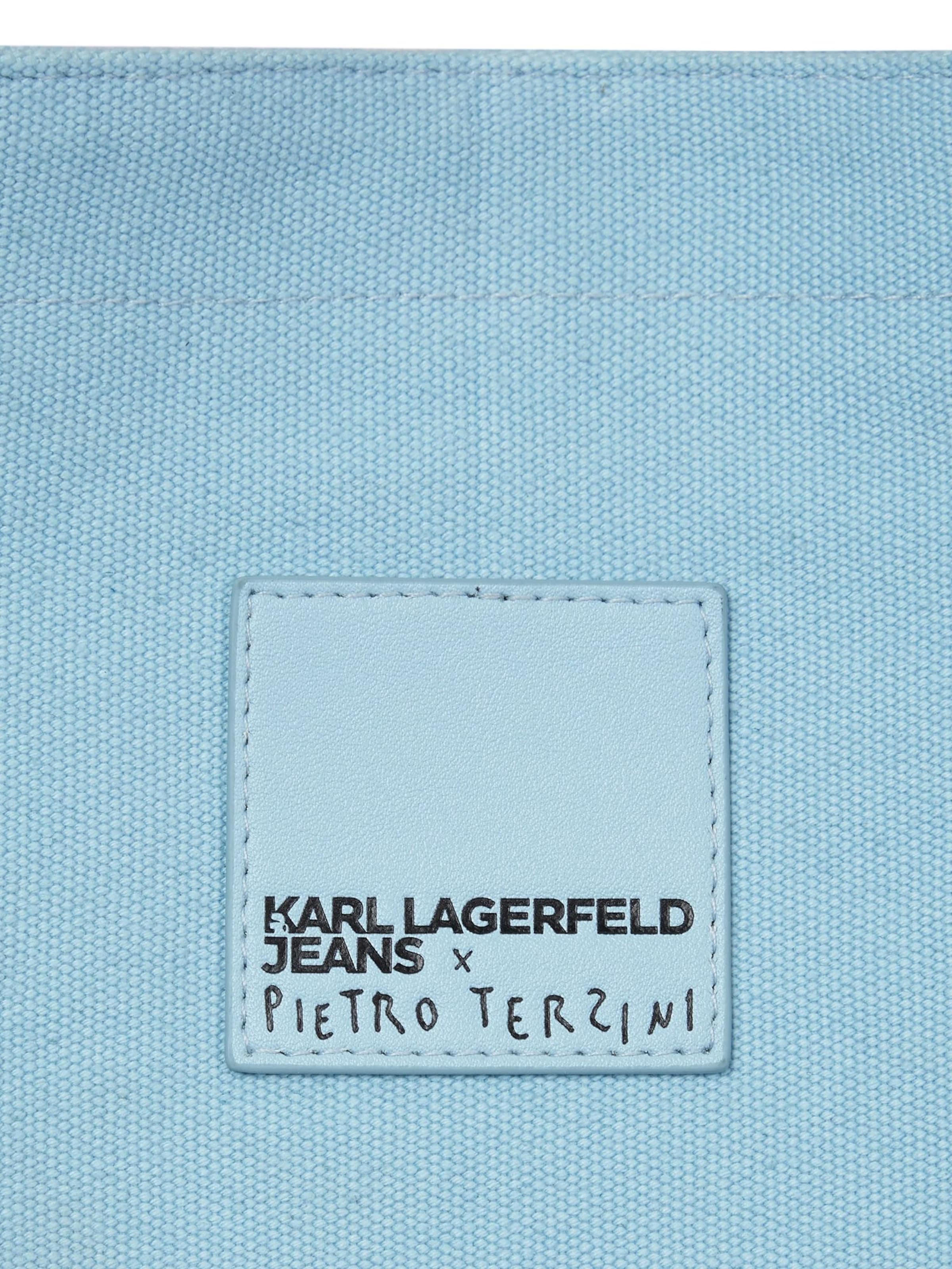 KARL LAGERFELD JEANS Shopper 'KLJ X Pietro Terzini' in Blauw