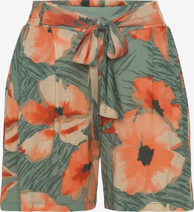 LASCANA Housut värissä vihreä / oranssi, Tuotenäkymä