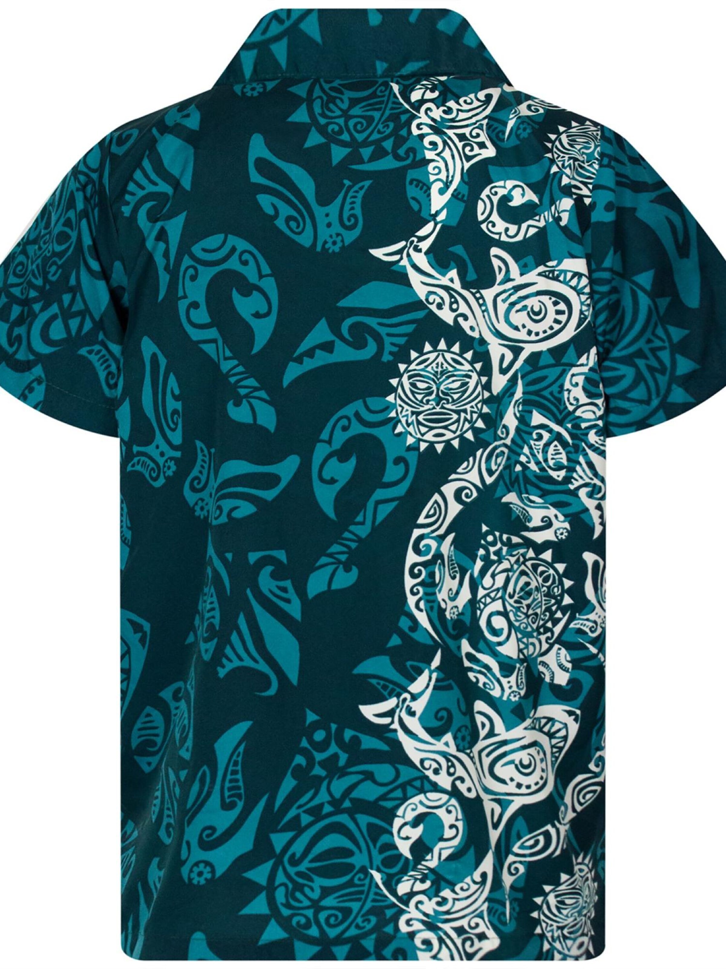 King Kameha Shirt 'Maori Wedding' in Groen