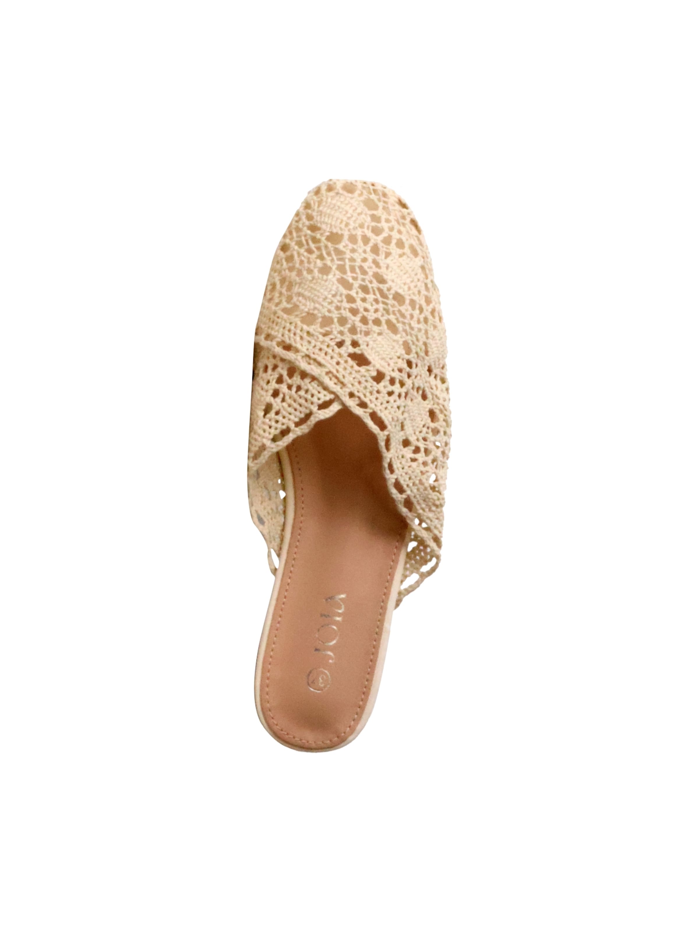 Joia Mules in Beige