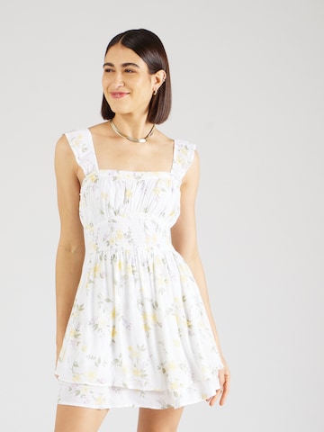HOLLISTER Καλοκαιρινό φόρεμα 'SAIDIE' σε λευκό: μπροστά