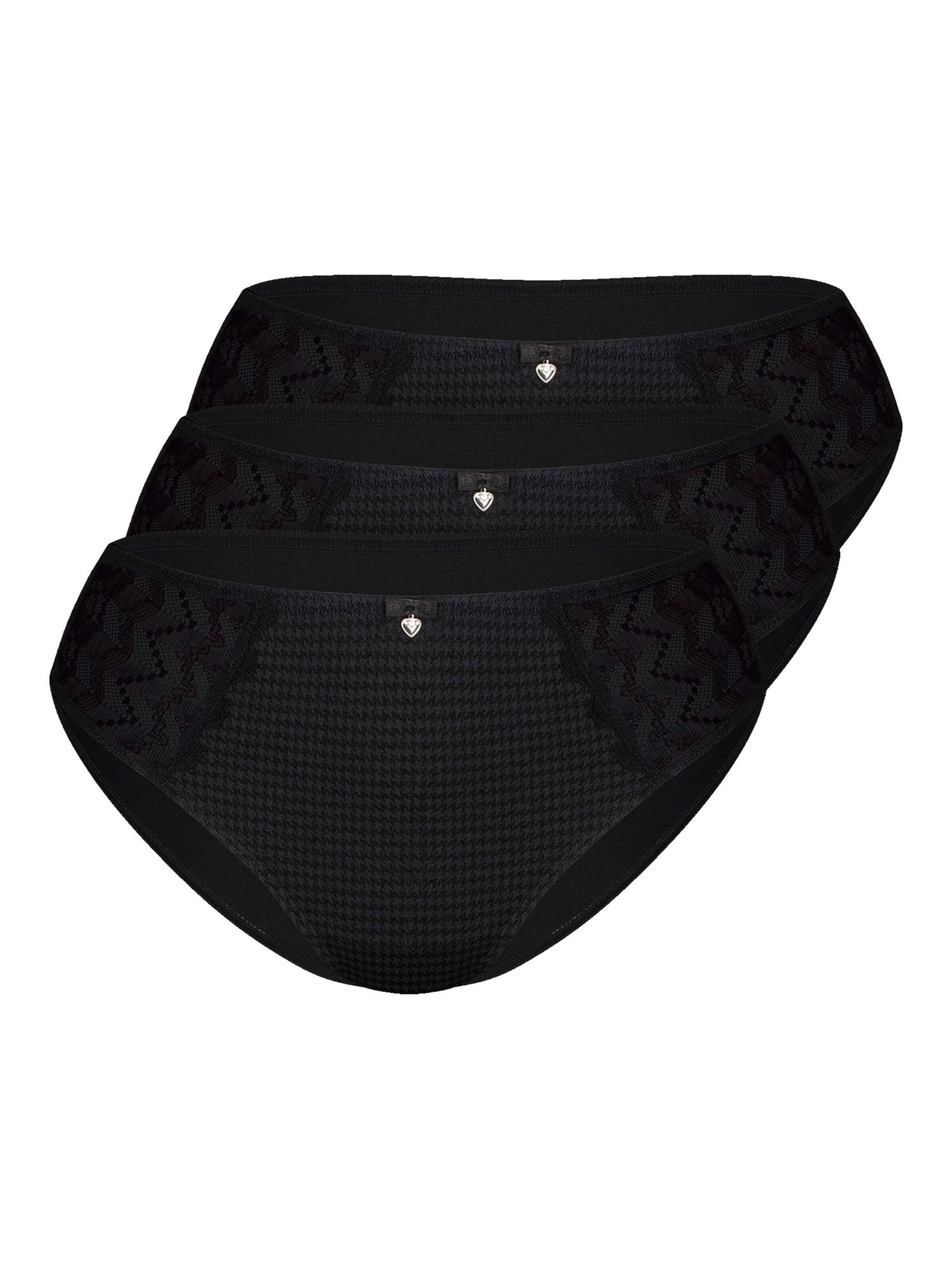 sassa Slip 'Beautiful Classic'‌‌ in Schwarz: Vorderseite