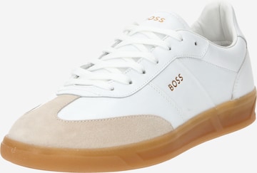 BOSS Black Platform trainers 'Brandon' in White: front