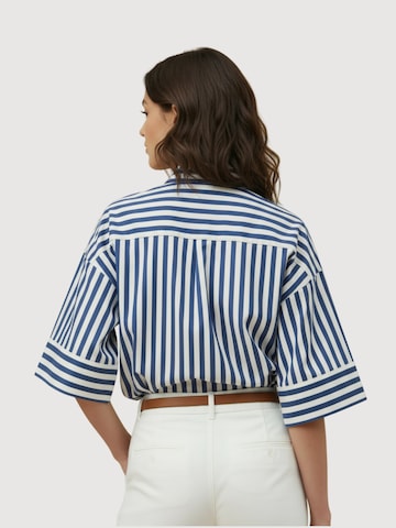 WEARABLE STORIES Bluse 'Lieze'‌‌‌‌‌ in Blau