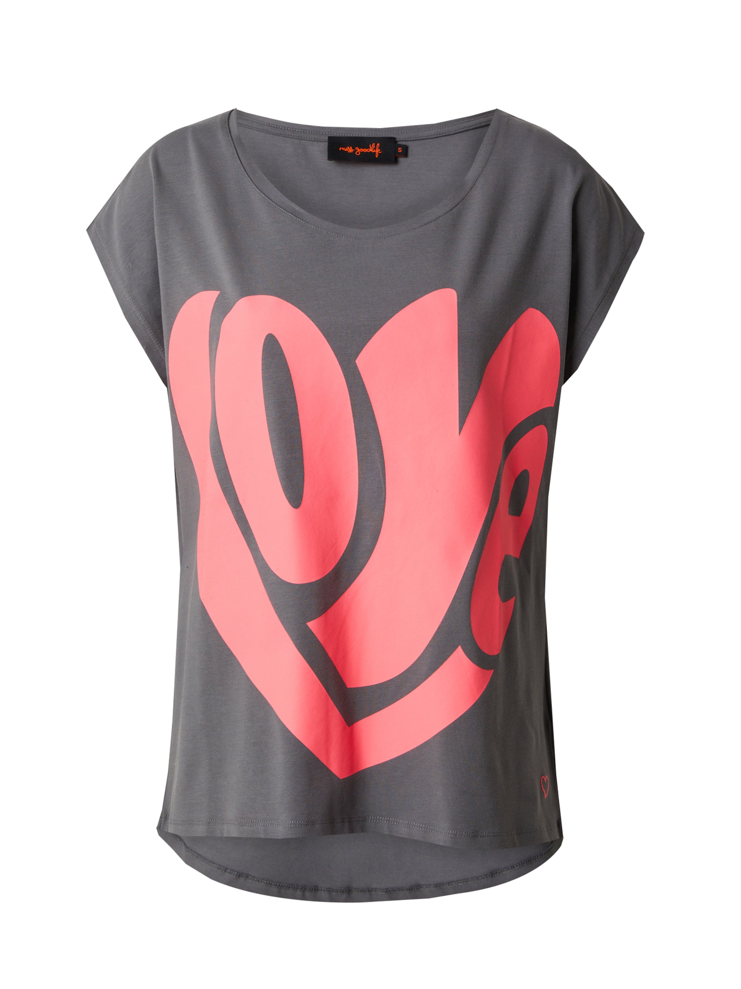 T-shirt 'London' miss goodlife en gris : devant