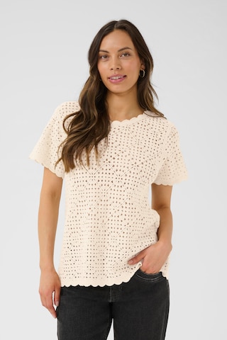 Chemisier 'Kip' Cream en beige : devant