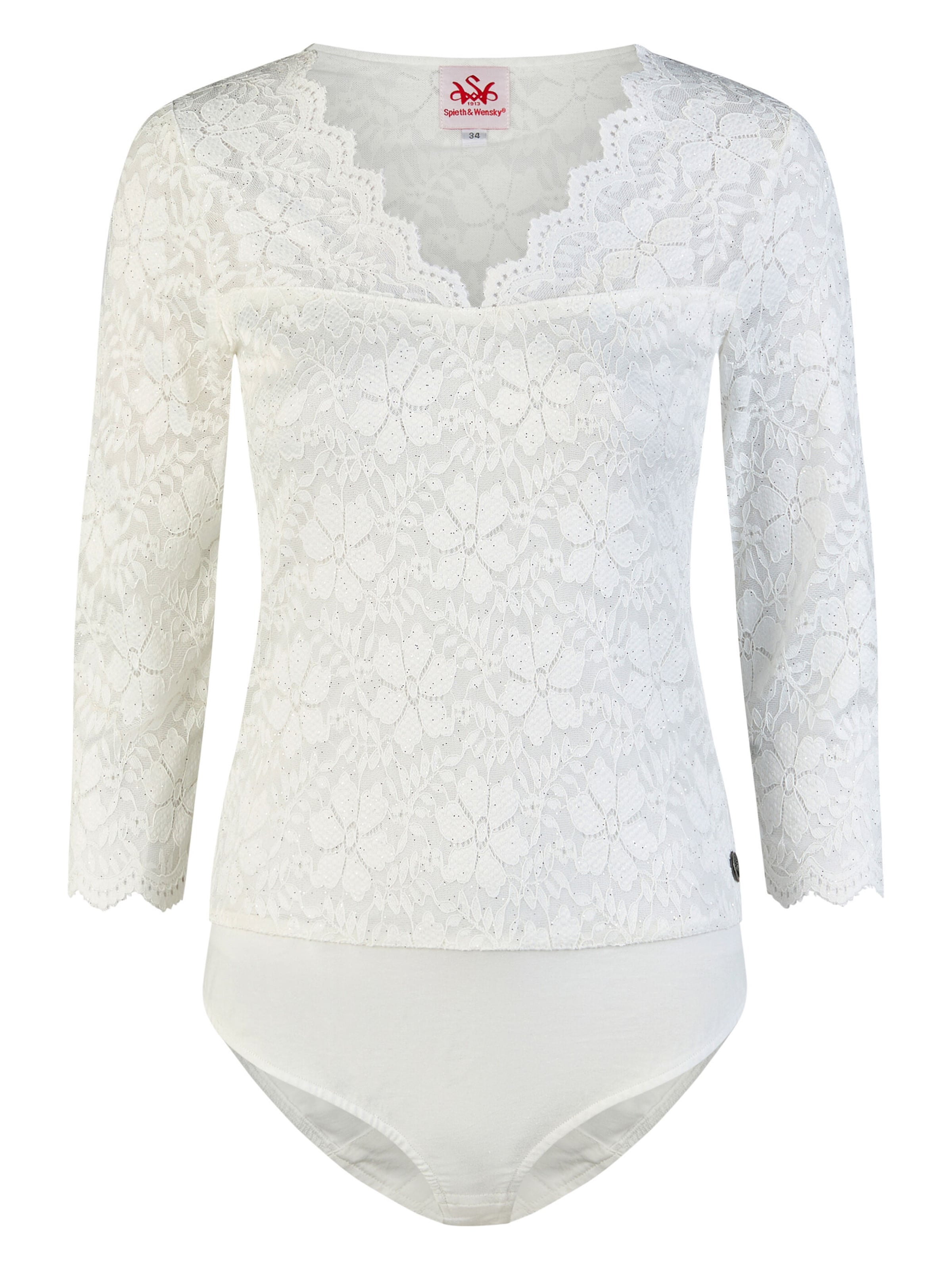 Blouse folklorique 'Kassandra' SPIETH & WENSKY en blanc : devant