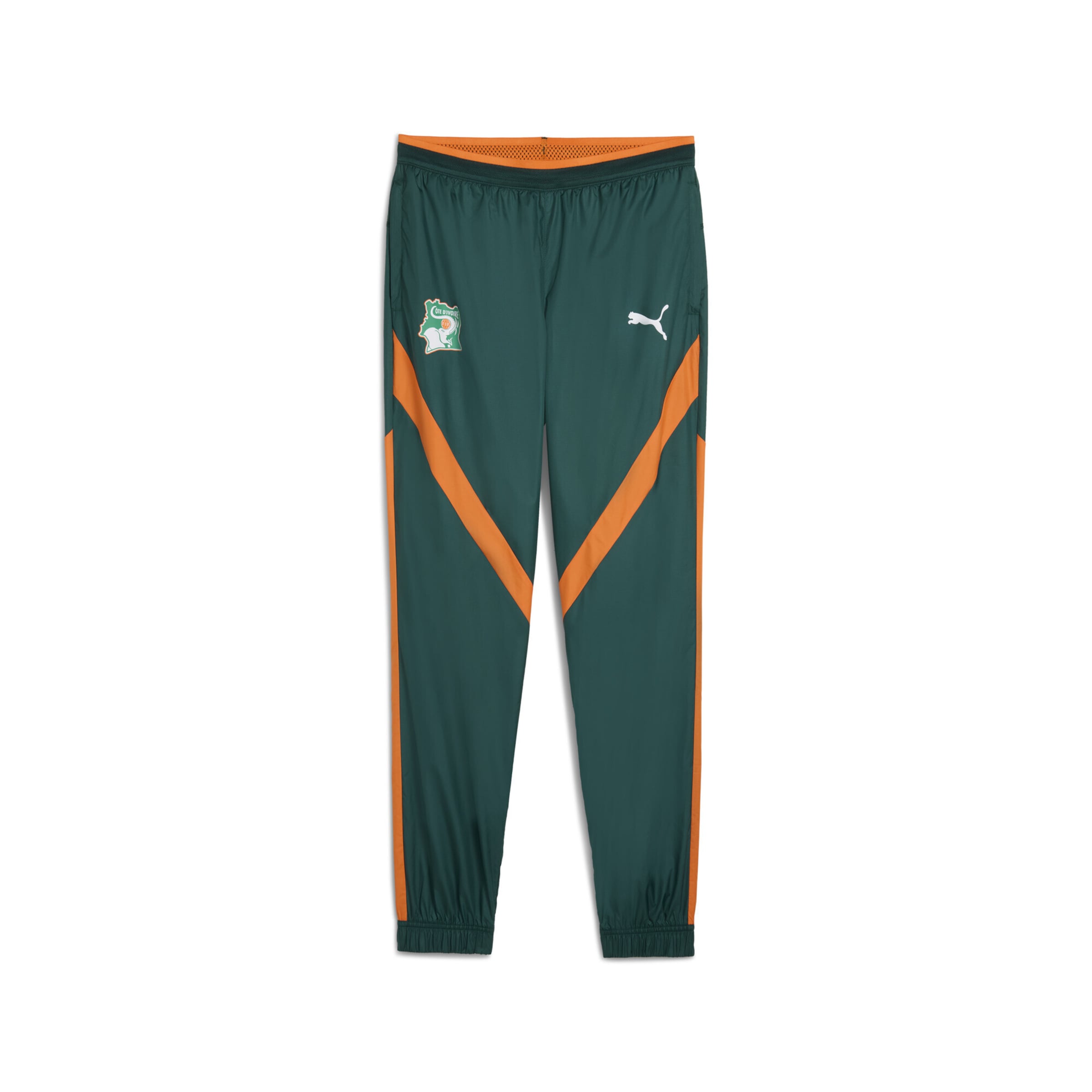 PUMA Regular Sports trousers in Green: front